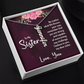 Personalized Vertical Name Necklace for My Beautiful Sister
