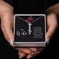 To My Forever Love – Personalized Vertical Name Necklace for Wife