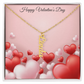 Personalized Vertical Name Necklace for Valentine's Day