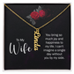 To My Forever Love – Personalized Vertical Name Necklace for Wife