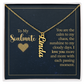 To My Soulmate – Personalized Vertical Name Necklace
