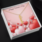 Personalized Vertical Name Necklace for Valentine's Day