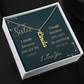 To My Sister – Custom Vertical Name Necklace