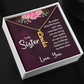Personalized Vertical Name Necklace for My Beautiful Sister