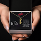 To My Forever Love – Personalized Vertical Name Necklace for Wife