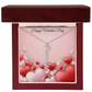 Personalized Vertical Name Necklace for Valentine's Day