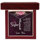 Personalized Vertical Name Necklace for My Beautiful Sister