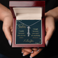 To My Sister – Custom Vertical Name Necklace