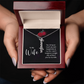 To My Forever Love – Personalized Vertical Name Necklace for Wife