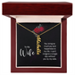 To My Forever Love – Personalized Vertical Name Necklace for Wife