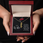 To My Forever Love – Personalized Vertical Name Necklace for Wife