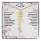 Unique Birth Flower Necklace for your Bestie