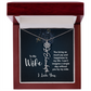 Forever My Love – Custom Birth Flower Name Necklace for Wife