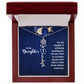 To My Daughter – Personalized Birth Flower & Name Necklace