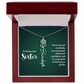 Sisters by Heart – Custom Birth Flower Name Necklace