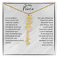 Birth Flower Custom Name Necklace