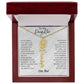 Blossom Name Necklace: Personalized Floral Elegance