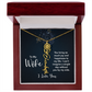 Forever My Love – Custom Birth Flower Name Necklace for Wife