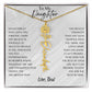 Blossom Name Necklace: Personalized Floral Elegance