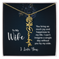 Forever My Love – Custom Birth Flower Name Necklace for Wife