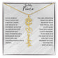 Birth Flower Custom Name Necklace
