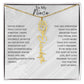 Birth Flower Custom Name Necklace