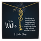 Forever My Love – Custom Birth Flower Name Necklace for Wife