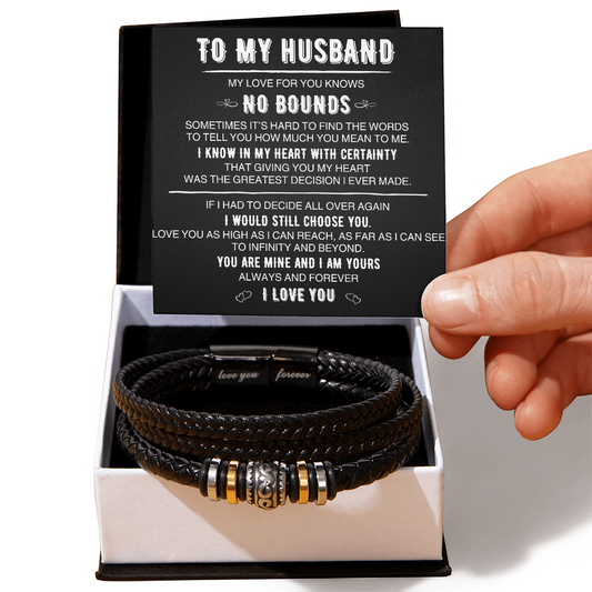 To My Husband Love You Forever Bracelet