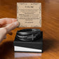 Men's Leather Cross Bracelet Dad