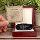 Men's Leather Cross Bracelet Brother