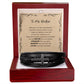 Men's Leather Cross Bracelet Brother