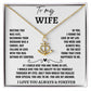 Anchor Pendant Necklace for Wife