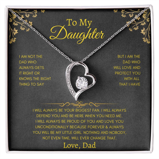 To My Daughter Forever Necklace from Dad