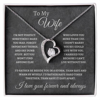 Forever Love Necklace for Your Wife