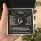 To My Beautiful Wife Forever Love Necklace