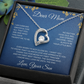 Dear Mom Forever Love Necklace from Son