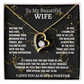 To My Beautiful Wife Forever Love Necklace
