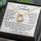 To My Soulmate Forever Heart Necklace