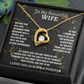 To My Beautiful Wife Forever Love Necklace