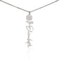 Personalized Flower Name Necklace