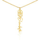 Personalized Flower Name Necklace