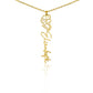 Personalized Flower Name Necklace