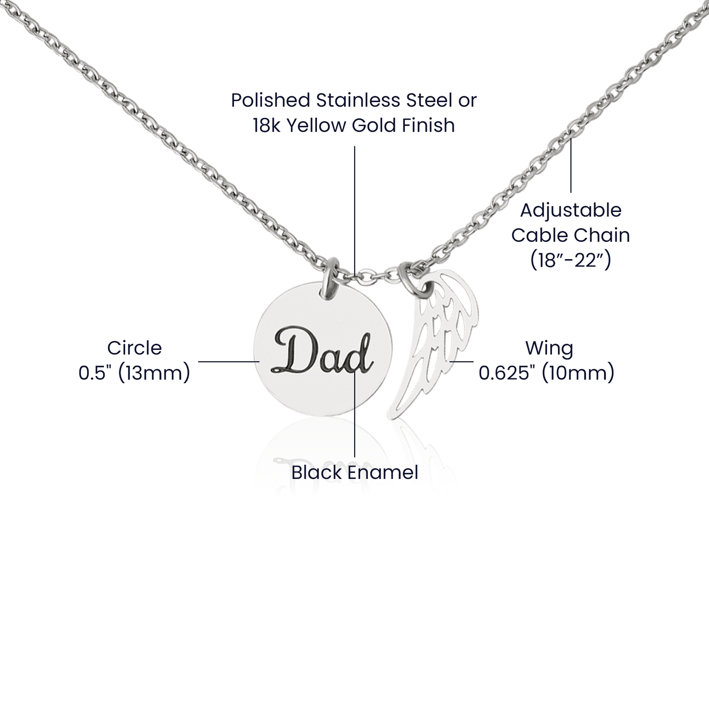 Memorial Necklace-Dad