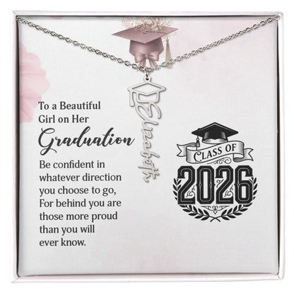 Graduation Name Necklace