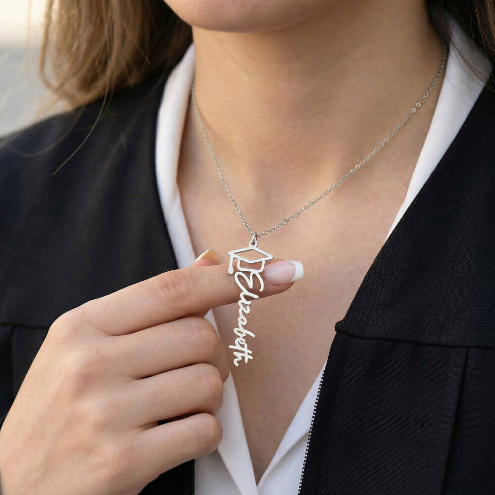 Graduation Name Necklace