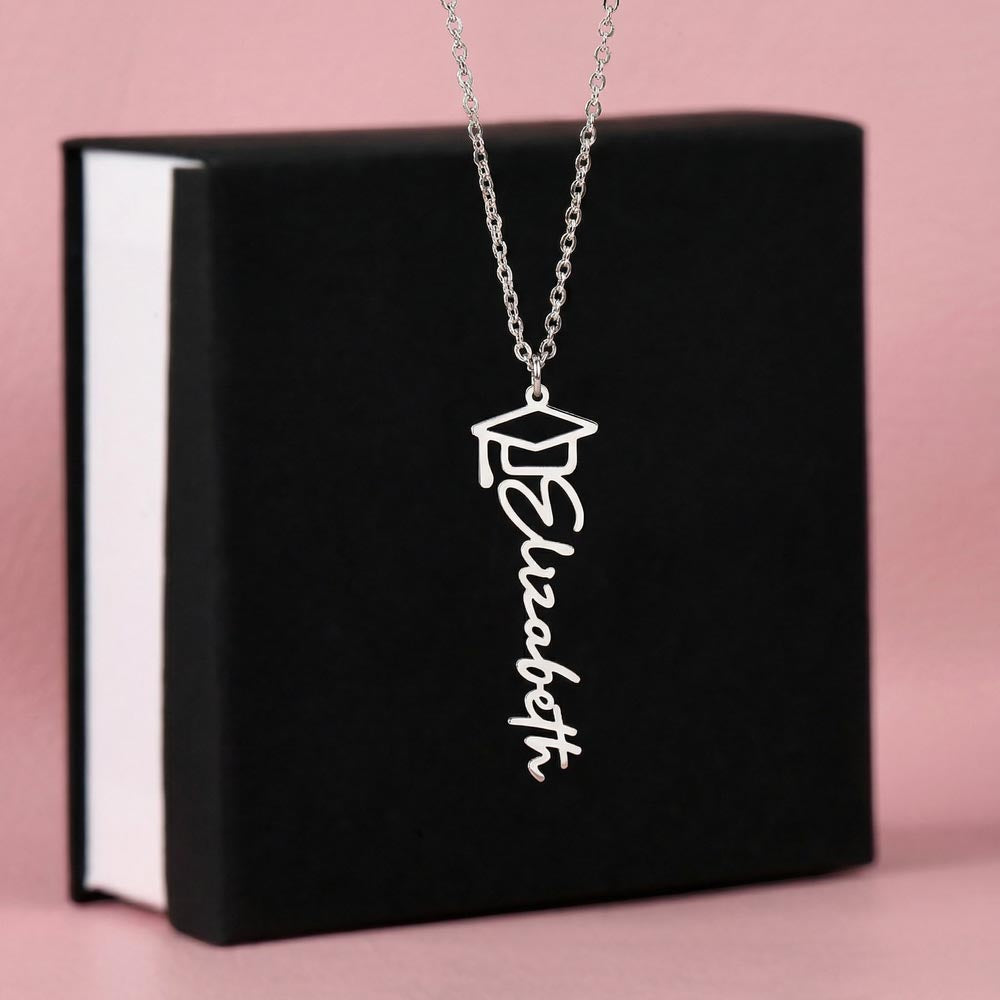 Personalized Graduation Name Necklace for Daughter