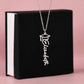 Graduation Cap Name Necklace