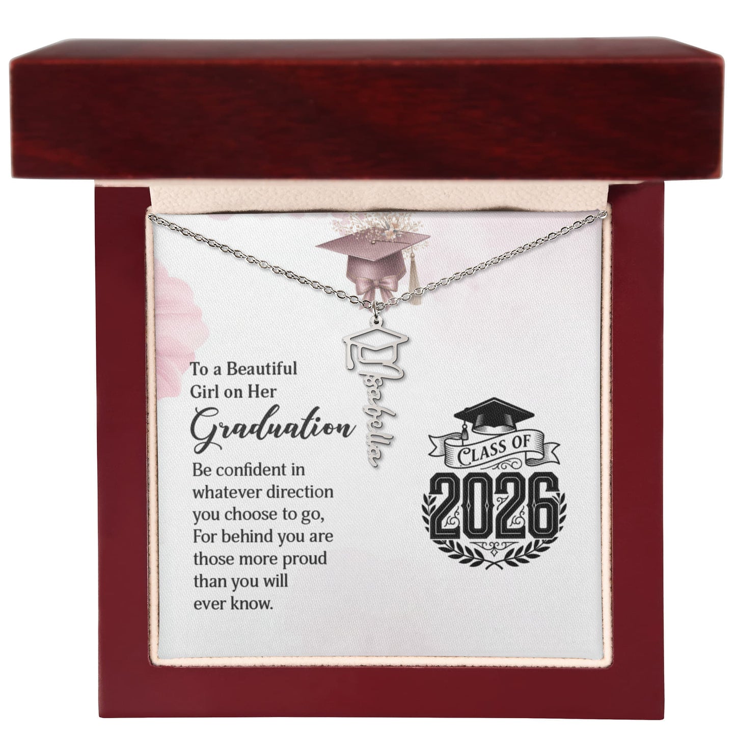 Graduation Name Necklace