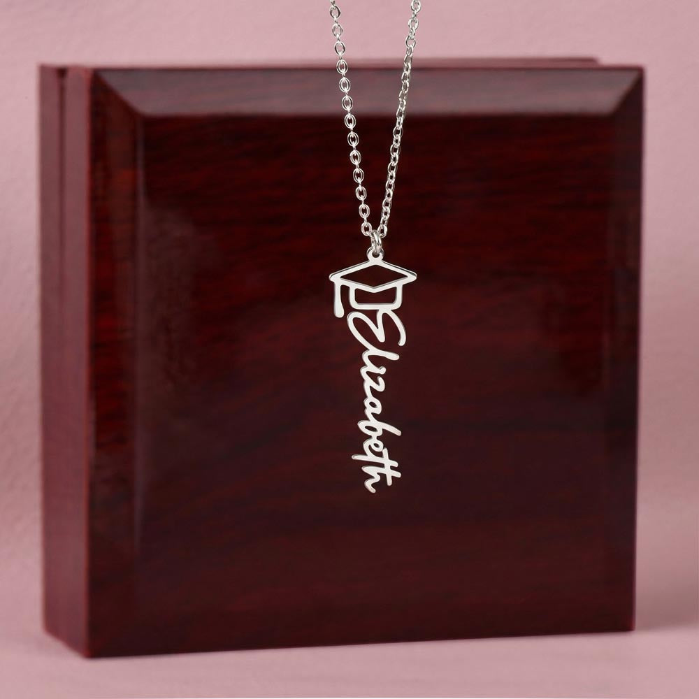Personalized Graduation Name Necklace for Daughter