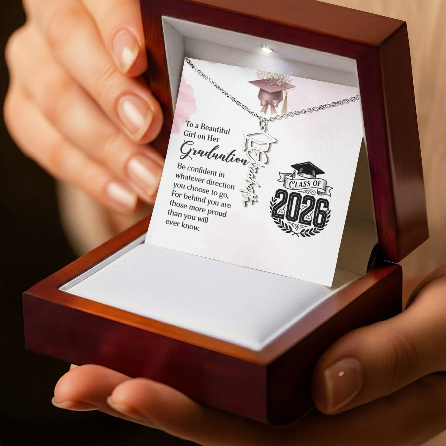 Graduation Name Necklace
